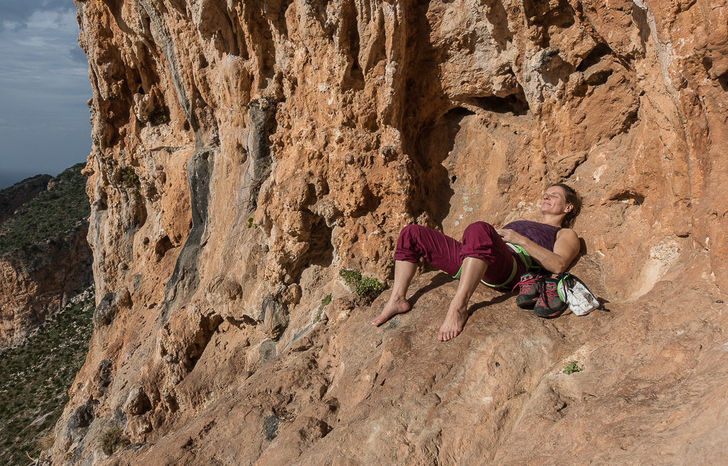 Chillen im Sektor Lost World Klettern Sizilien San Vito Lo Capo