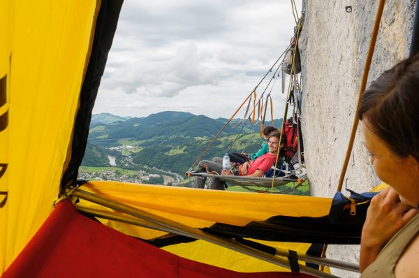 Portaledge Biwak Losenstein Wandbiwak Big Wall Training