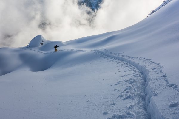 Leichte Skitour für Genießer Pulverschnee