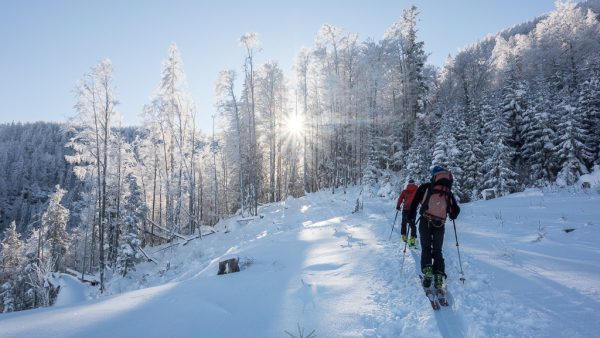Leichte Skitour für Genießer Sonnenstahlen