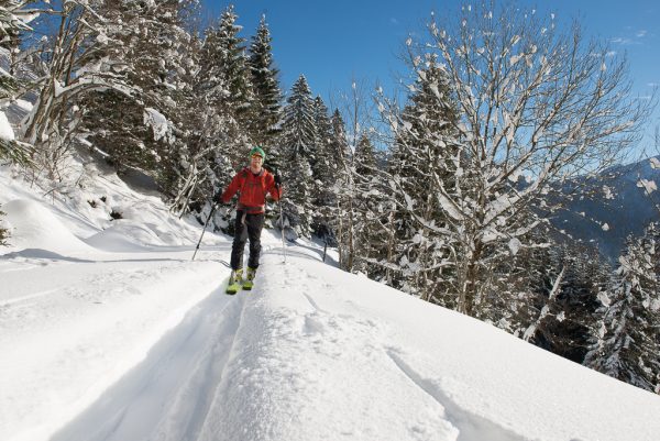 Leichte Skitour für Genießer Sonnenschein und Pulverschnee