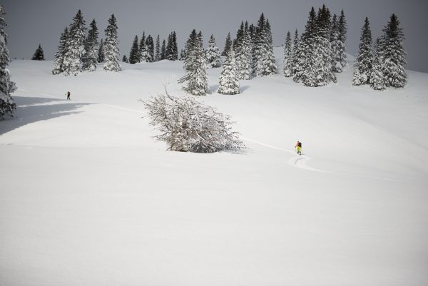 Leichte Skitour für Genießer alleine auf Tour