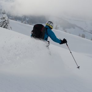 Leichte Skitour für Genießer Pulverabfahrt