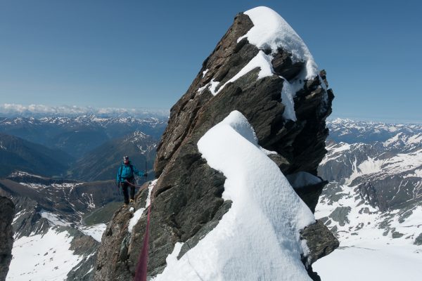 Den Ausblick genießen am Stüdlgrat