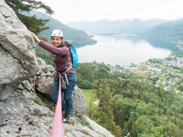 Mehrseillängen Klettern am Plombergstein