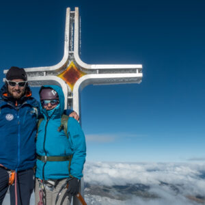 Geschafft! Am Gipfel des Ortler 3905 Meter