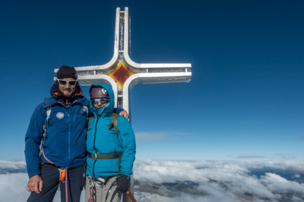 Geschafft! Am Gipfel des Ortler 3905 Meter